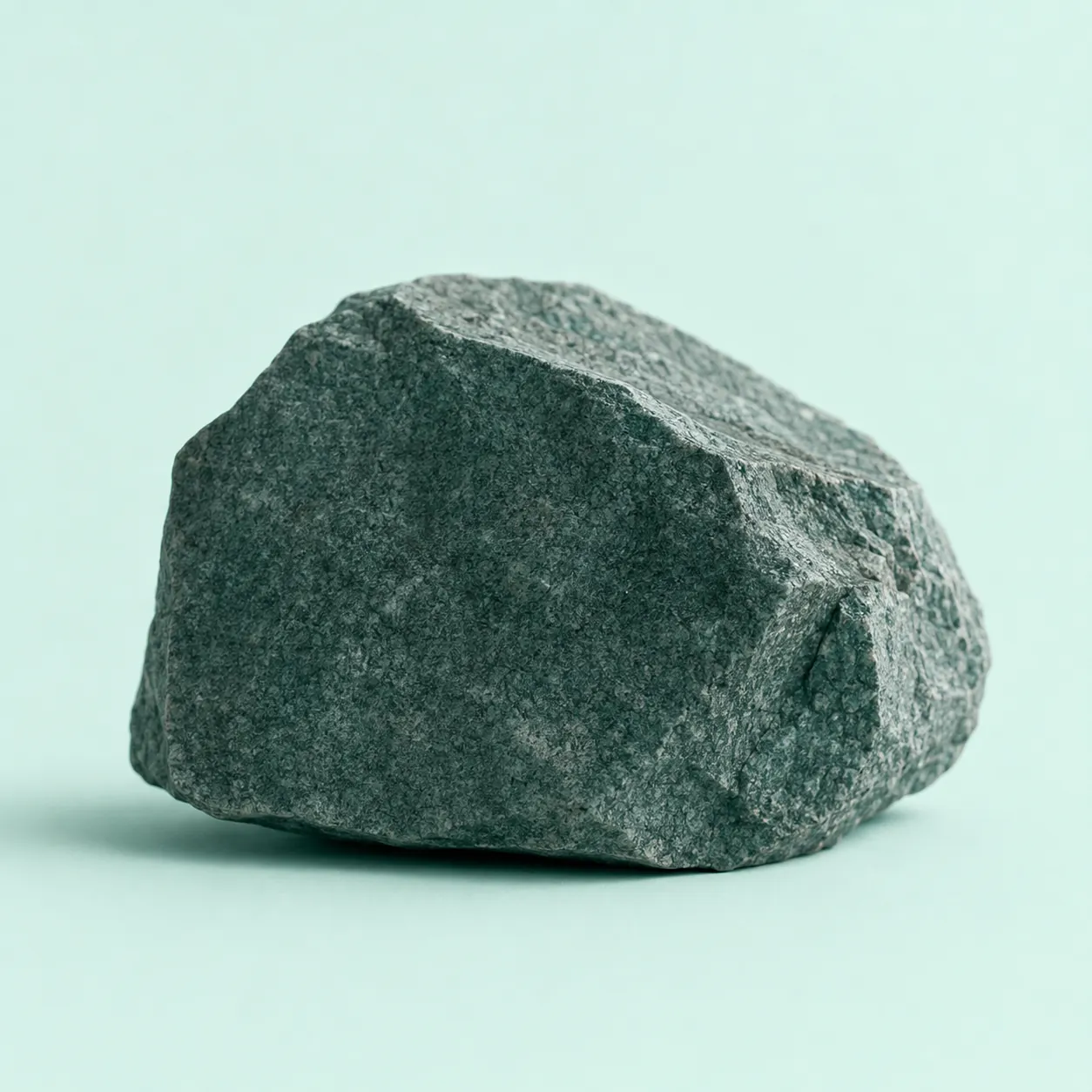 Abstract emerald rock form
